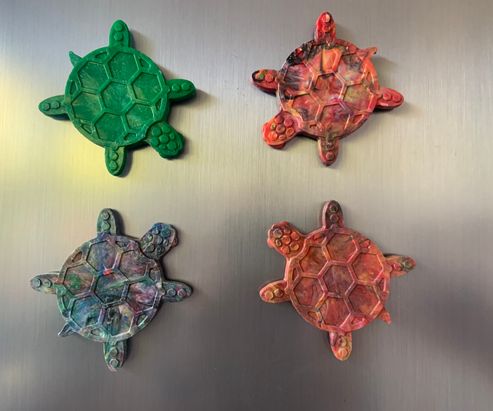 Turtle fridge magnets